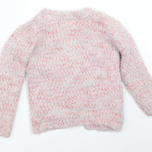 YD Girls Pink   Cardigan Jumper Size 7-8 Years