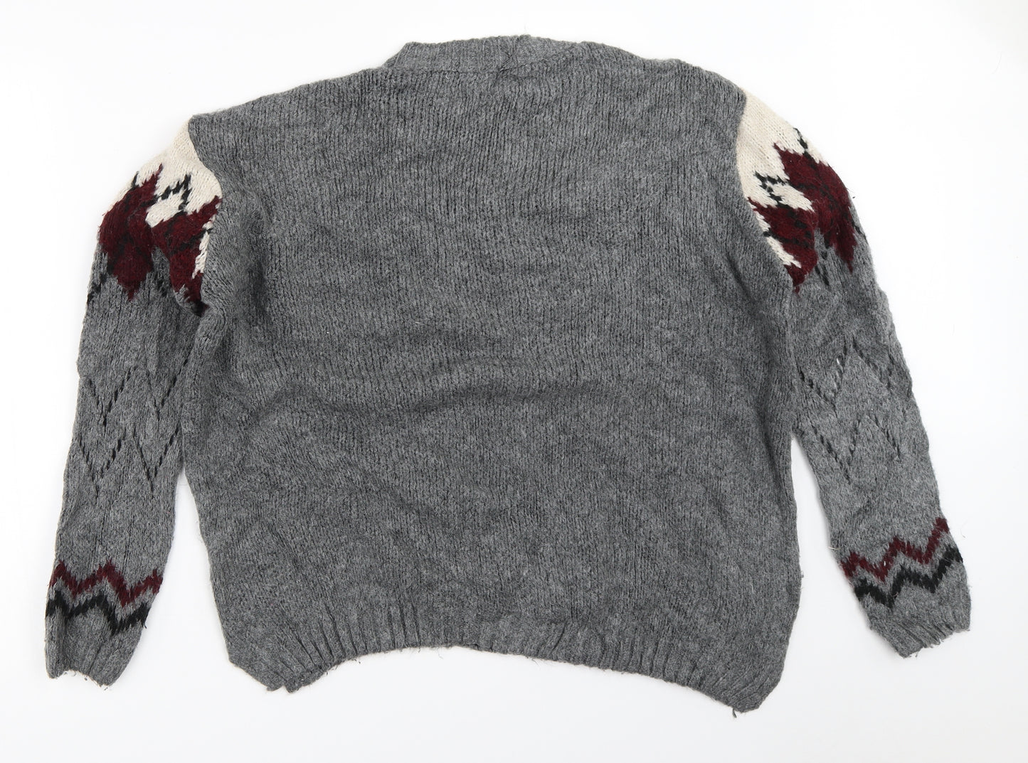 Pull&Bear Womens Grey   Pullover Jumper Size M