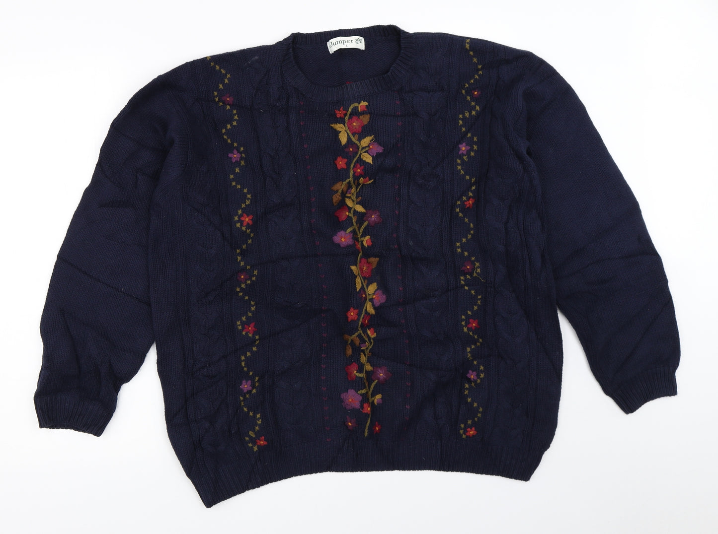 Jumper Womens Blue   Pullover Jumper Size L