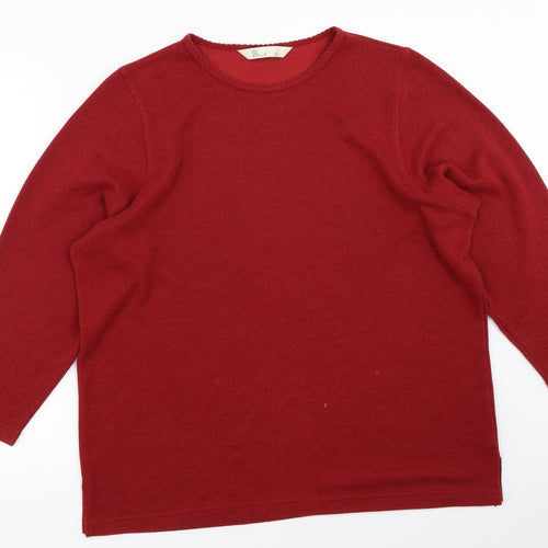 BHS Womens Red   Pullover Jumper Size 16