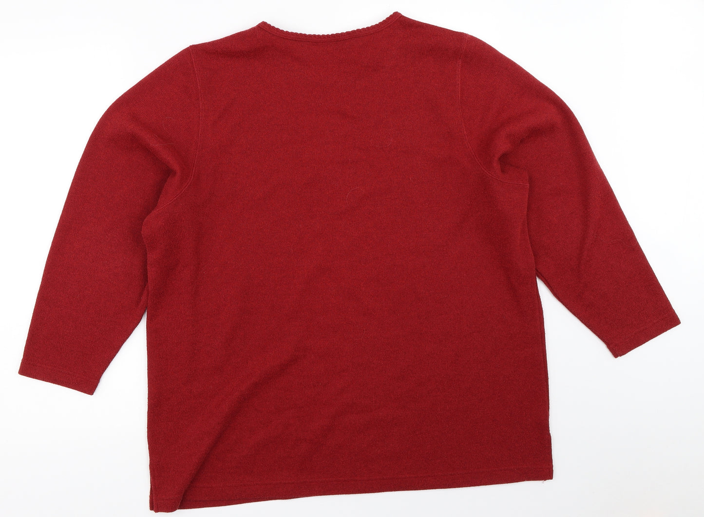 BHS Womens Red   Pullover Jumper Size 16