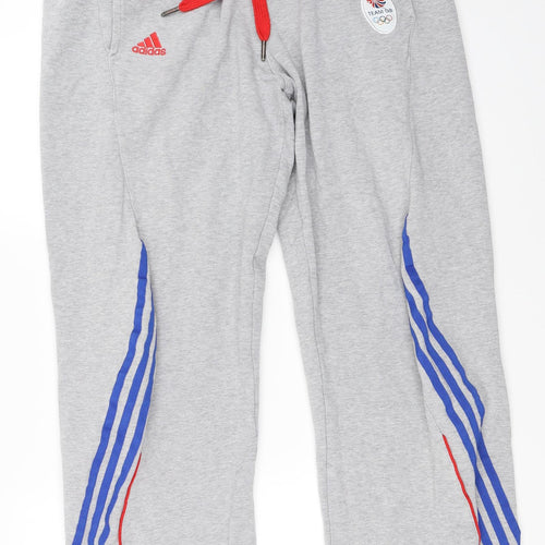 adidas Mens Grey   Jogger Trousers Size L L30 in - team gb