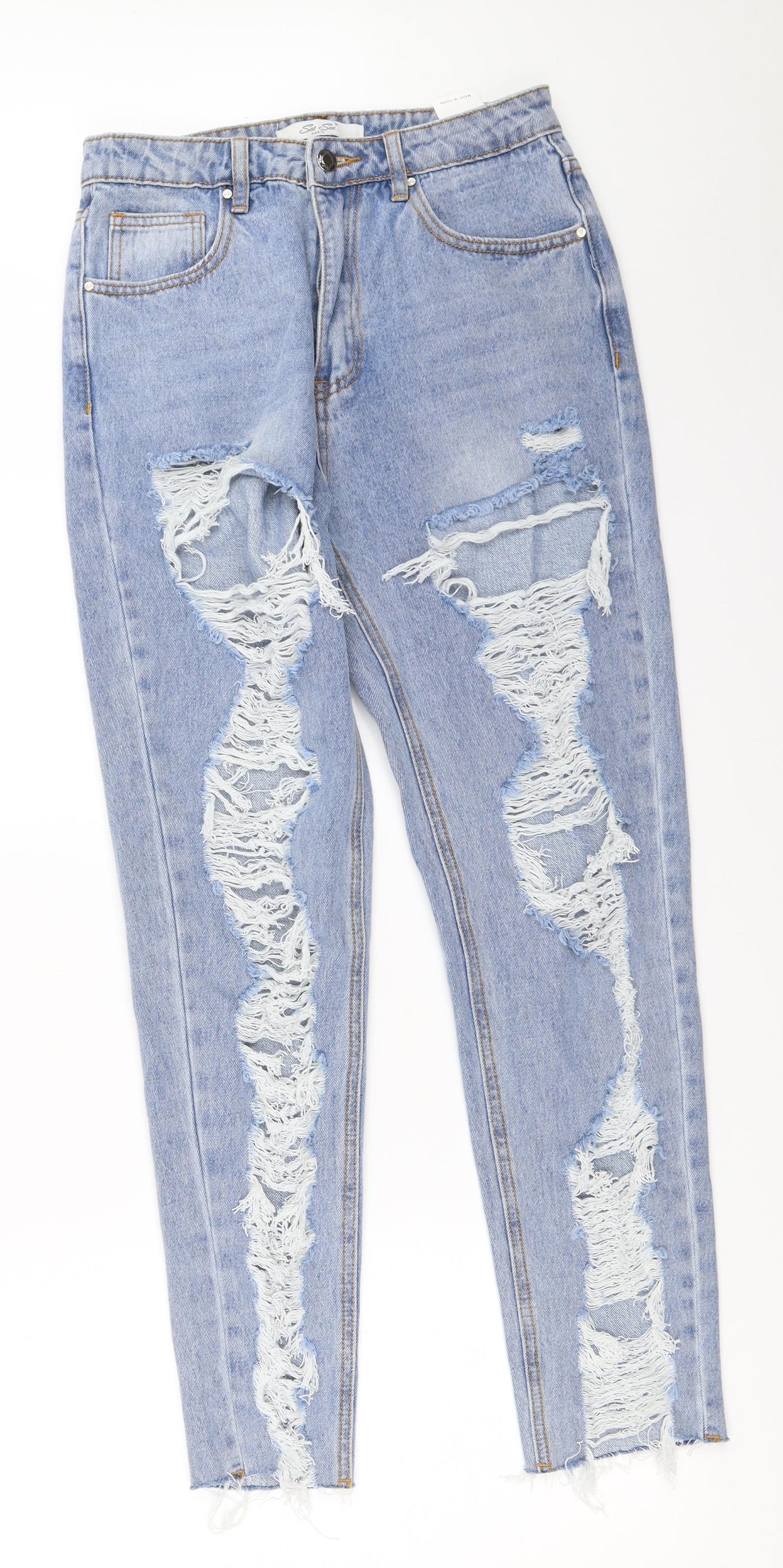See See Womens Blue  Denim Mom Jeans Size 36 L28 in