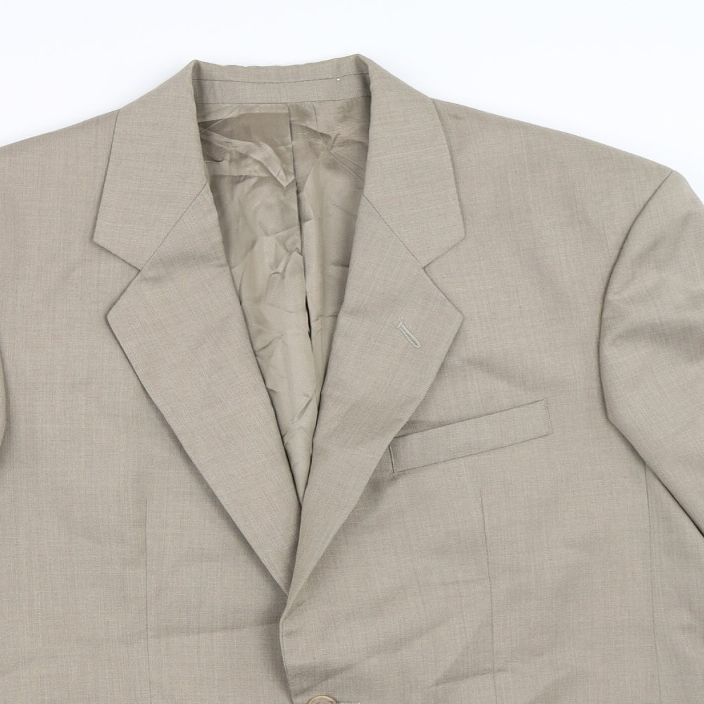 St Micahel Mens Beige   Jacket Blazer Size 38