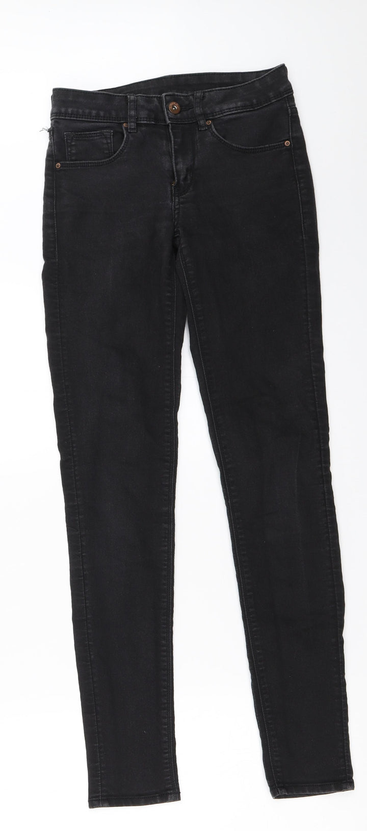 H&M Womens Black Skinny Jeans Size 6 L29 in