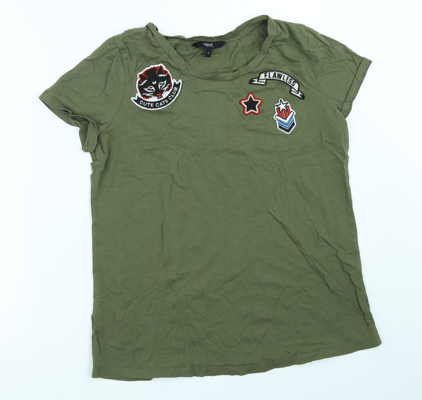 NEXT Womens Green   Basic T-Shirt Size 8