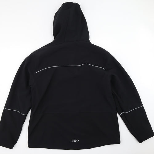 Leicester Tigers Mens Black   Jacket  Size 3XL