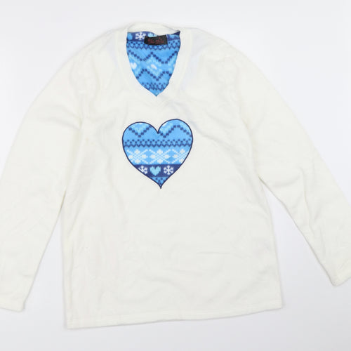 Primark Womens Ivory Solid  Top Pyjama Top Size XS