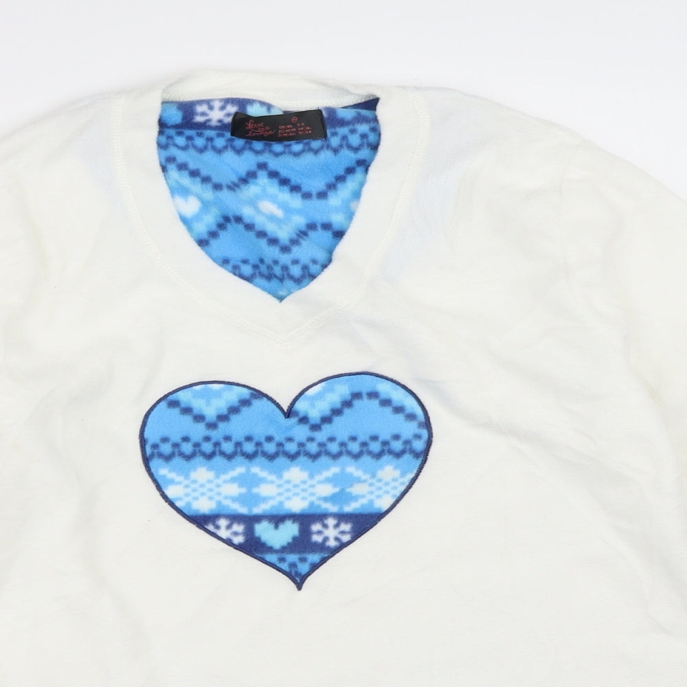 Primark Womens Ivory Solid  Top Pyjama Top Size XS