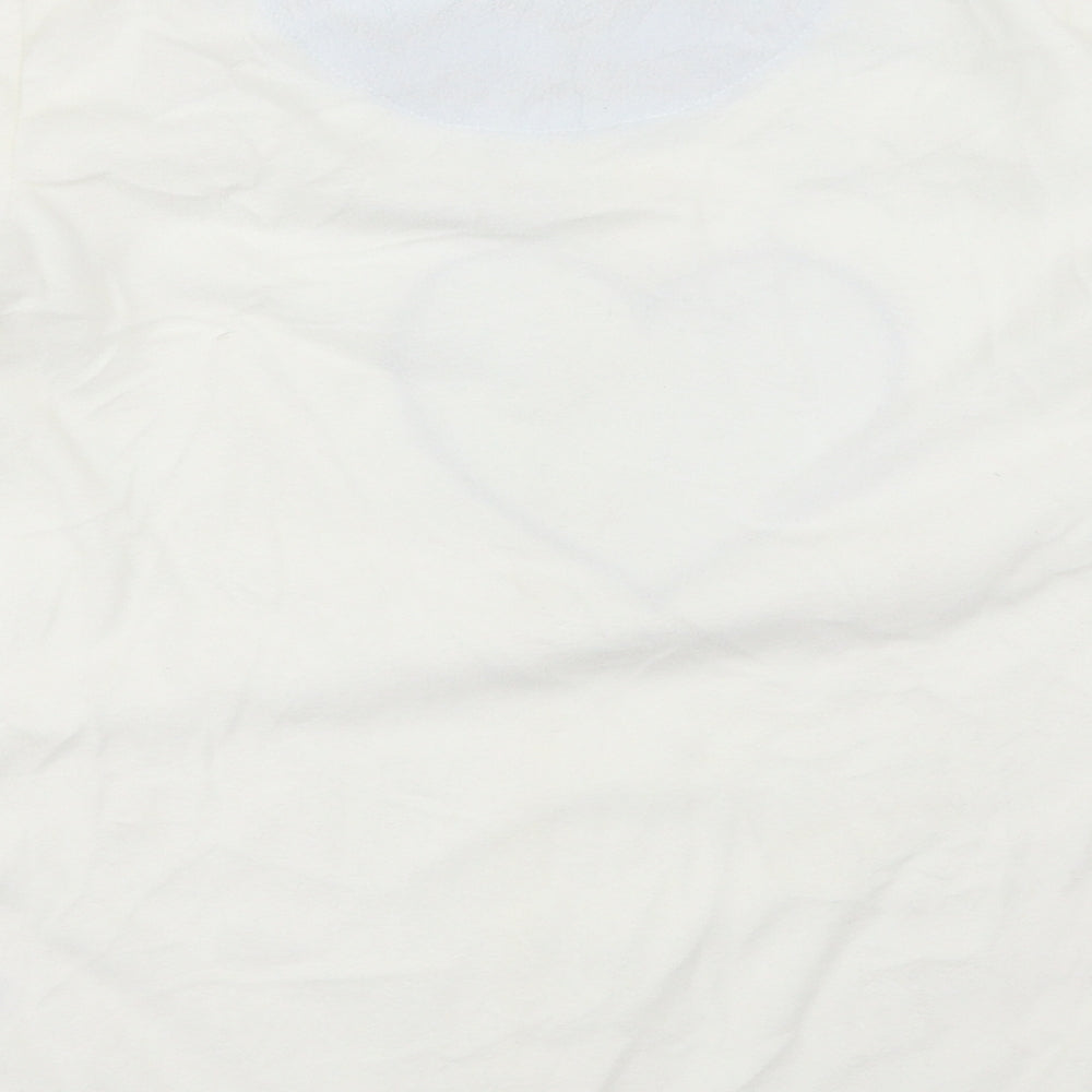 Primark Womens Ivory Solid  Top Pyjama Top Size XS