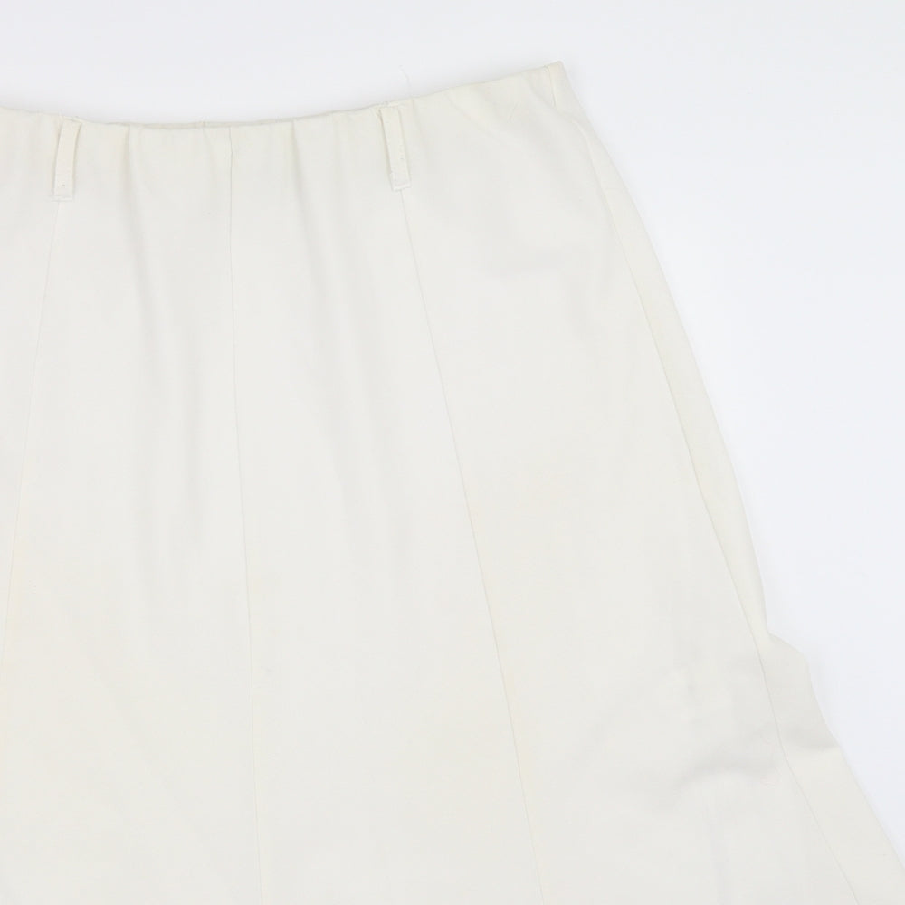 Saloos Womens White   Flare Skirt Size 16