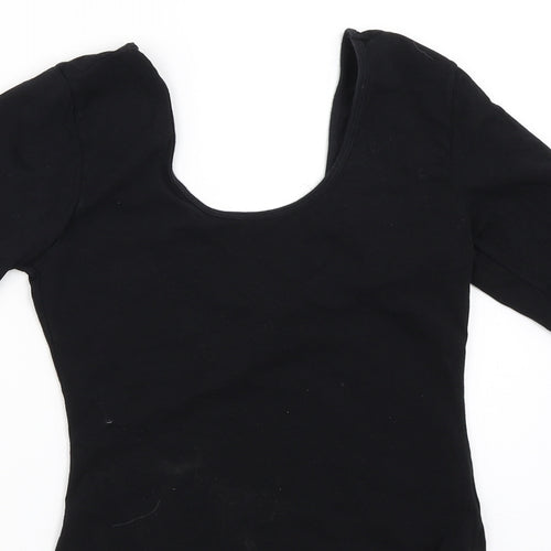 FOREVER 21 Womens Black   Basic T-Shirt Size L  - bodysuit