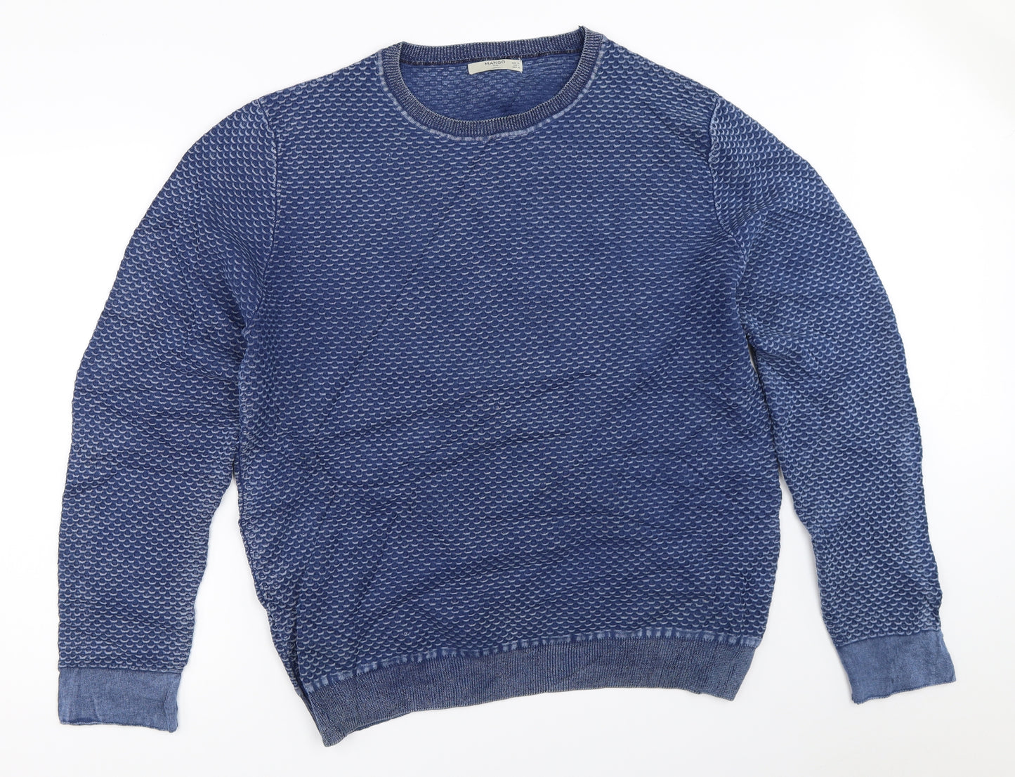 Mango Mens Blue   Pullover Jumper Size XL