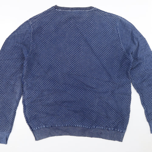 Mango Mens Blue   Pullover Jumper Size XL
