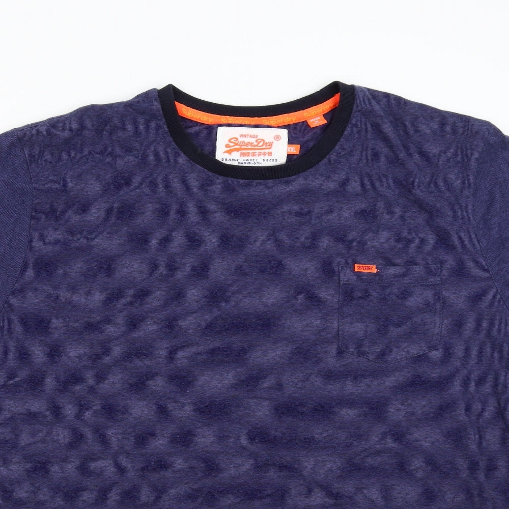 Superdry Mens Blue    T-Shirt Size 2XL