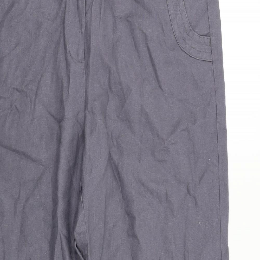 Monsoon Womens Grey   Trousers  Size 16 L31 in