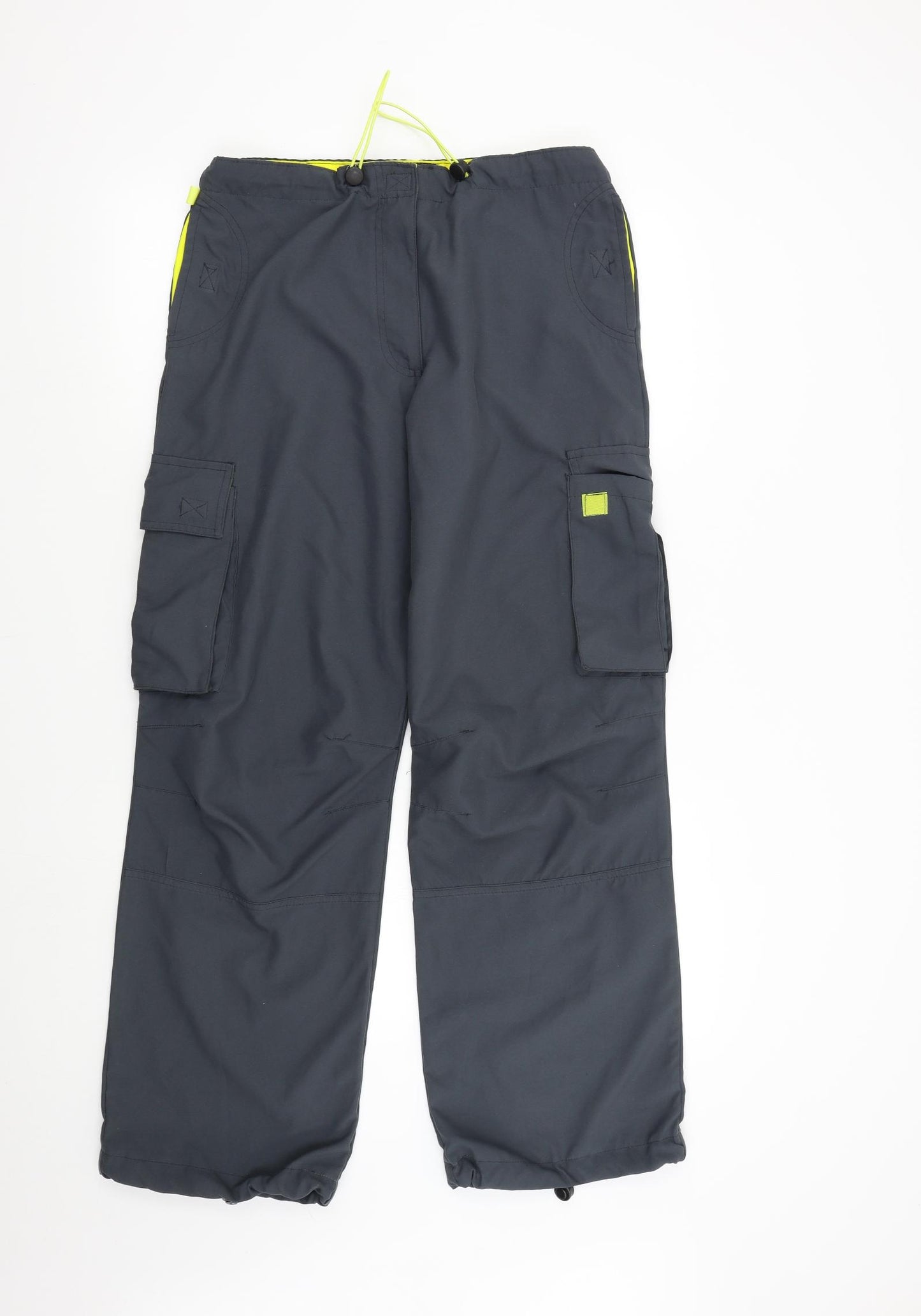 LFL Womens Grey   Cargo Trousers Size 12 L29 in