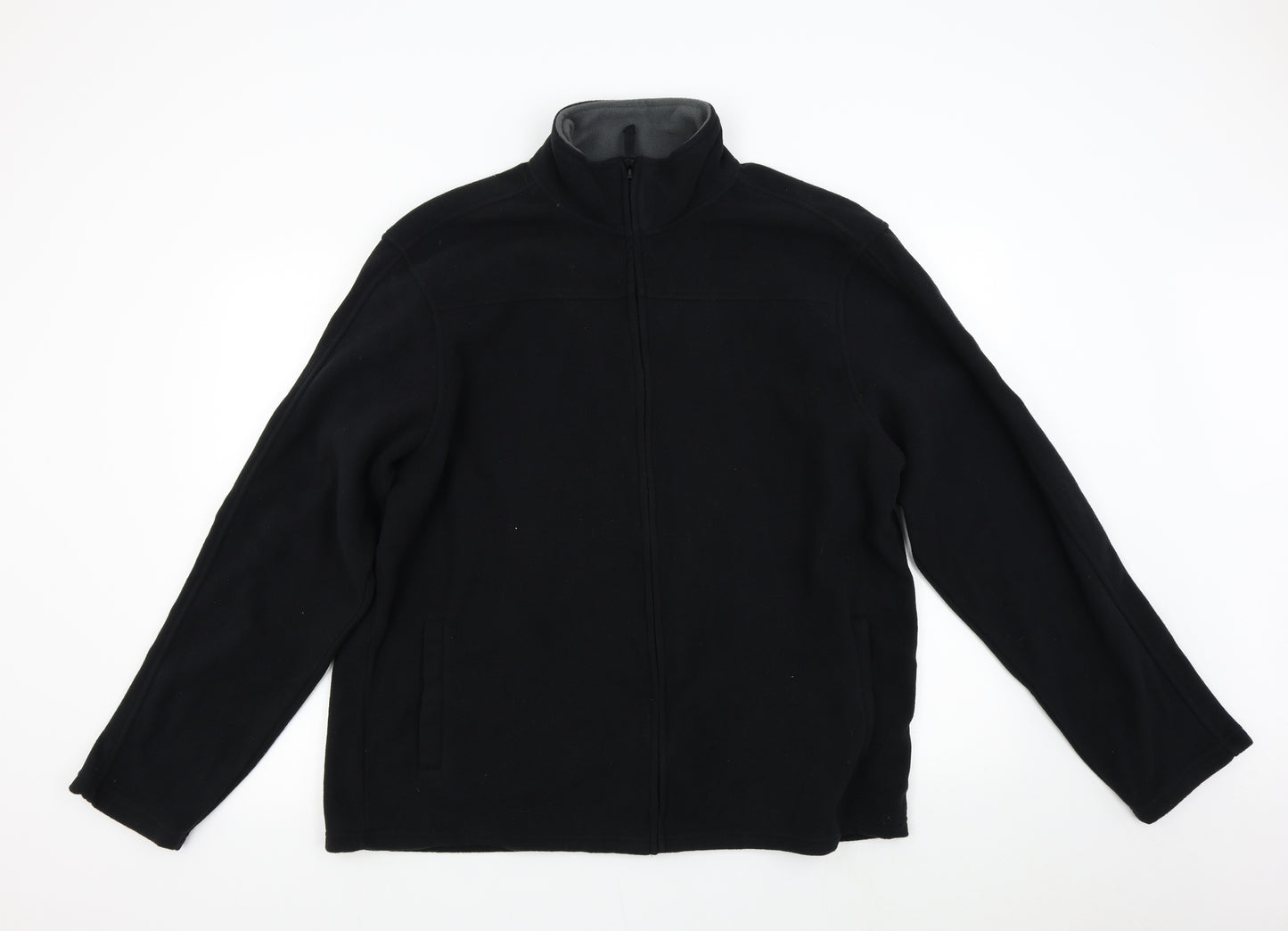 F&F Mens Black  Fleece Jacket  Size XL