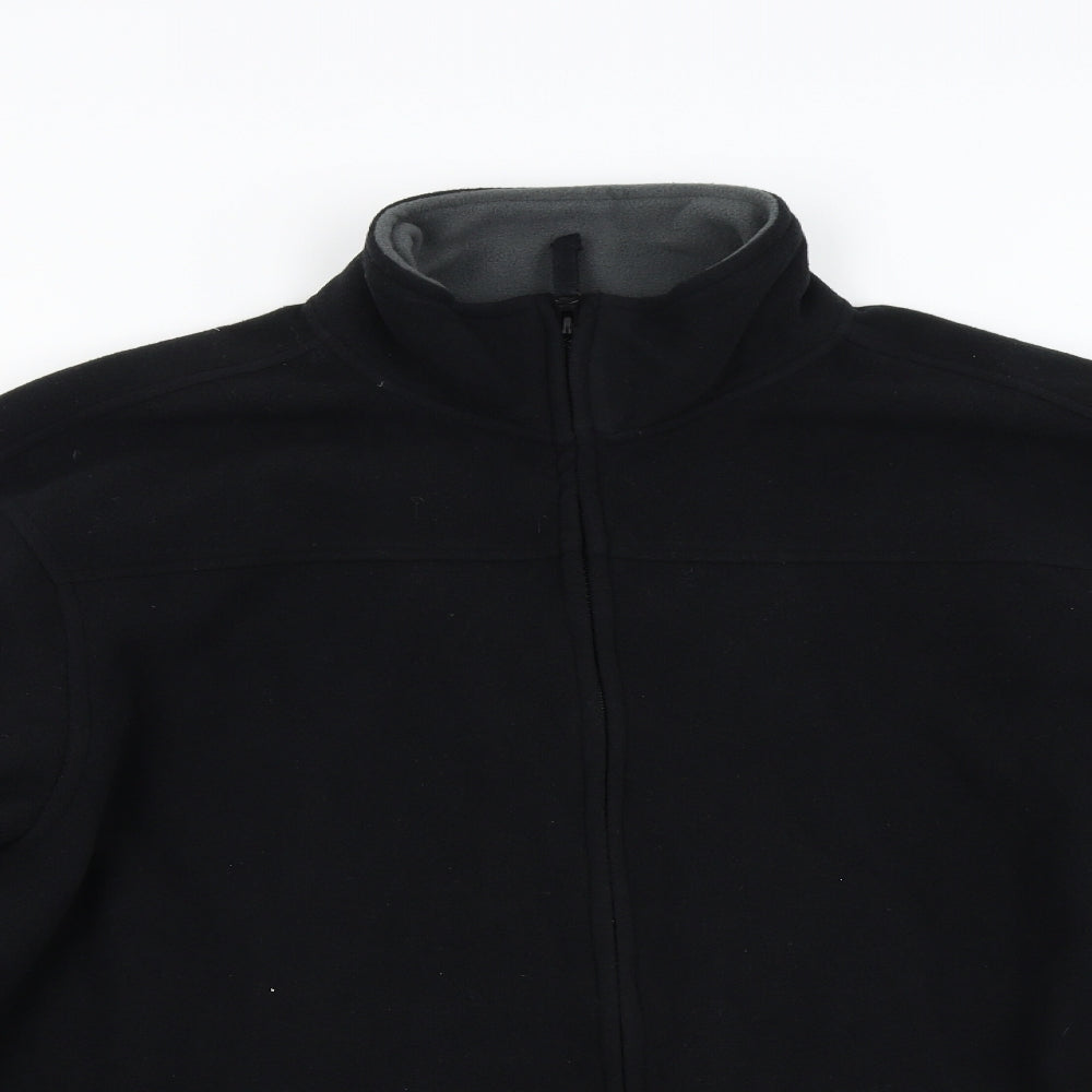 F&F Mens Black  Fleece Jacket  Size XL