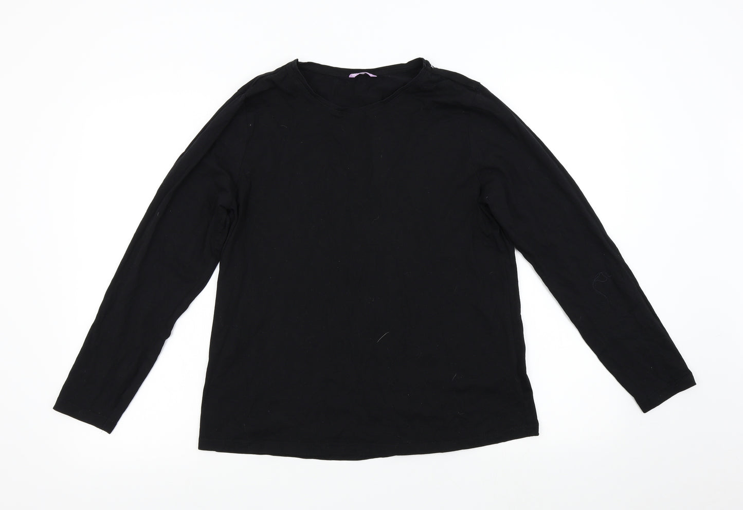 Avenue Womens Black   Basic T-Shirt Size 16
