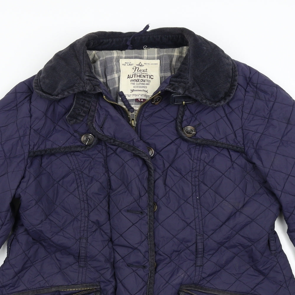 NEXT Womens Blue   Quilted Jacket Size 14