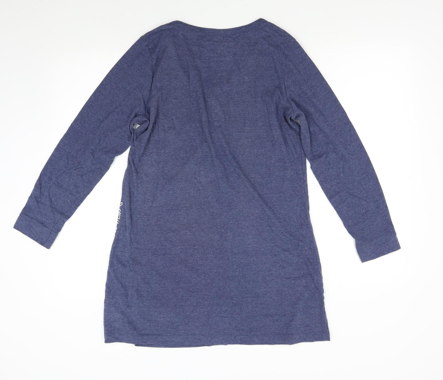 M&S Womens Blue Solid   Nightshirt Size 8