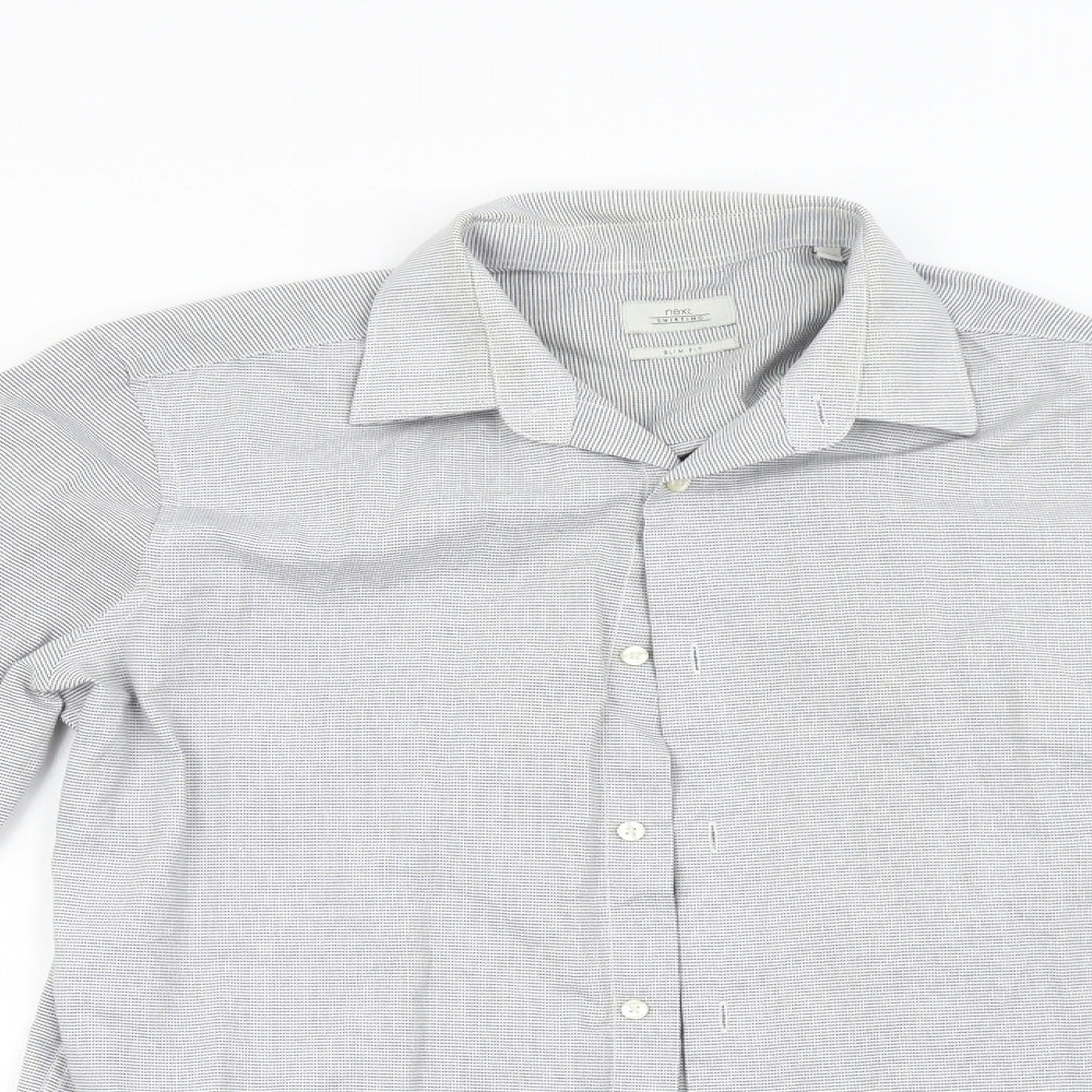 NEXT Mens Grey    Dress Shirt Size 15.5
