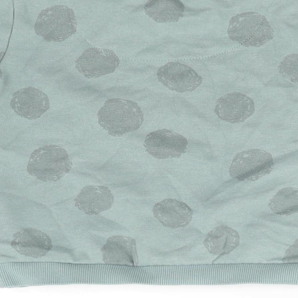 F&F Baby Green Polka Dot  Pullover Jumper Size 18-24 Months