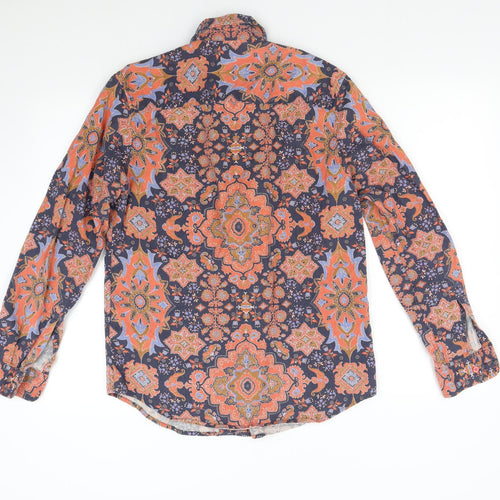 Topman Mens Multicoloured Geometric   Button-Up Size S