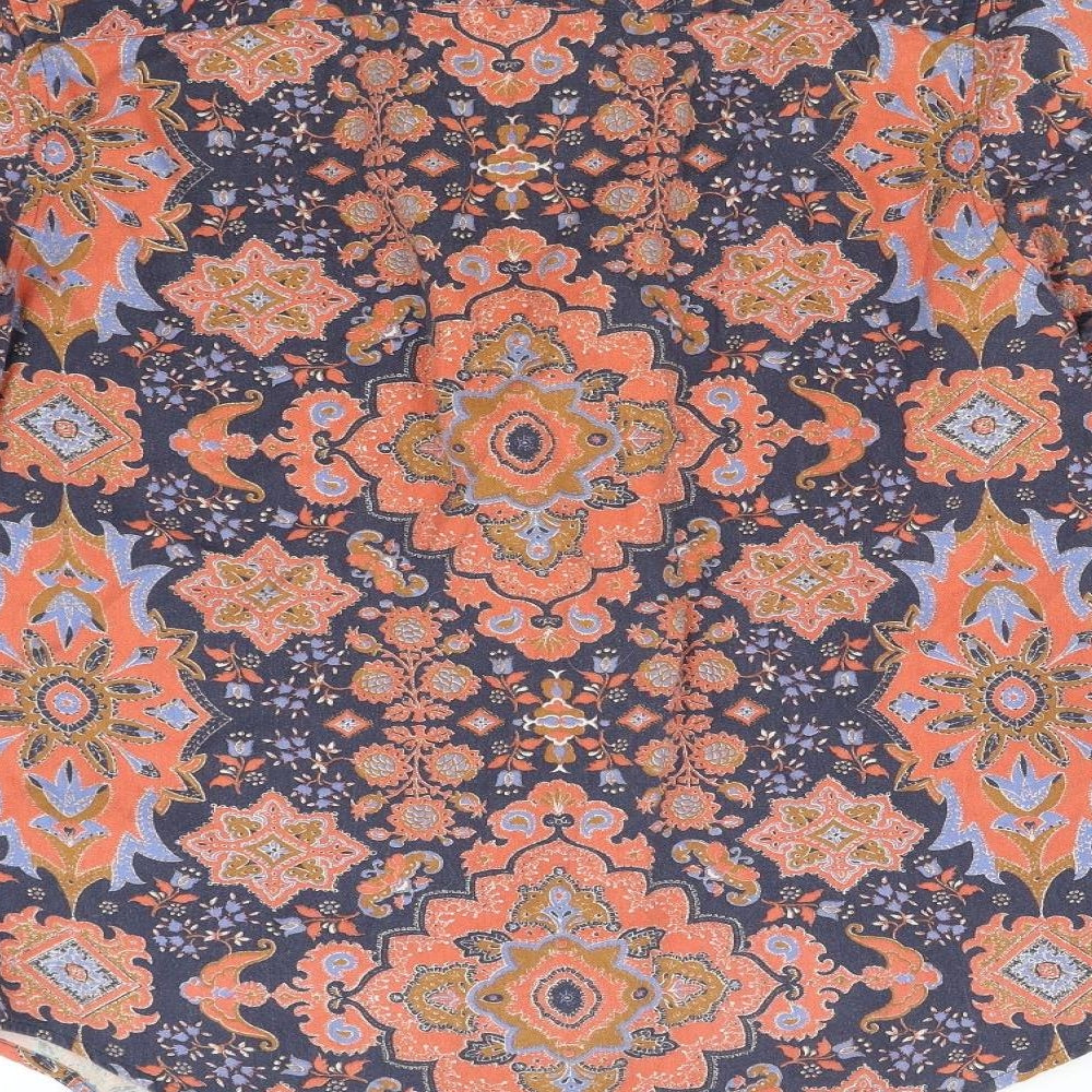 Topman Mens Multicoloured Geometric   Button-Up Size S