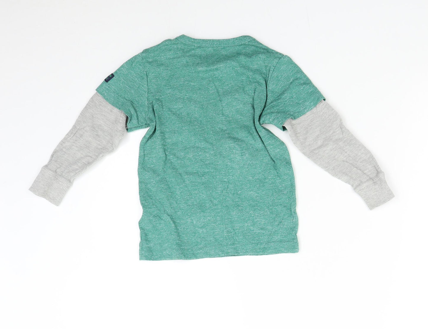 NEXT Boys Green   Basic T-Shirt Size 3 Years  - Christmas Snow Man