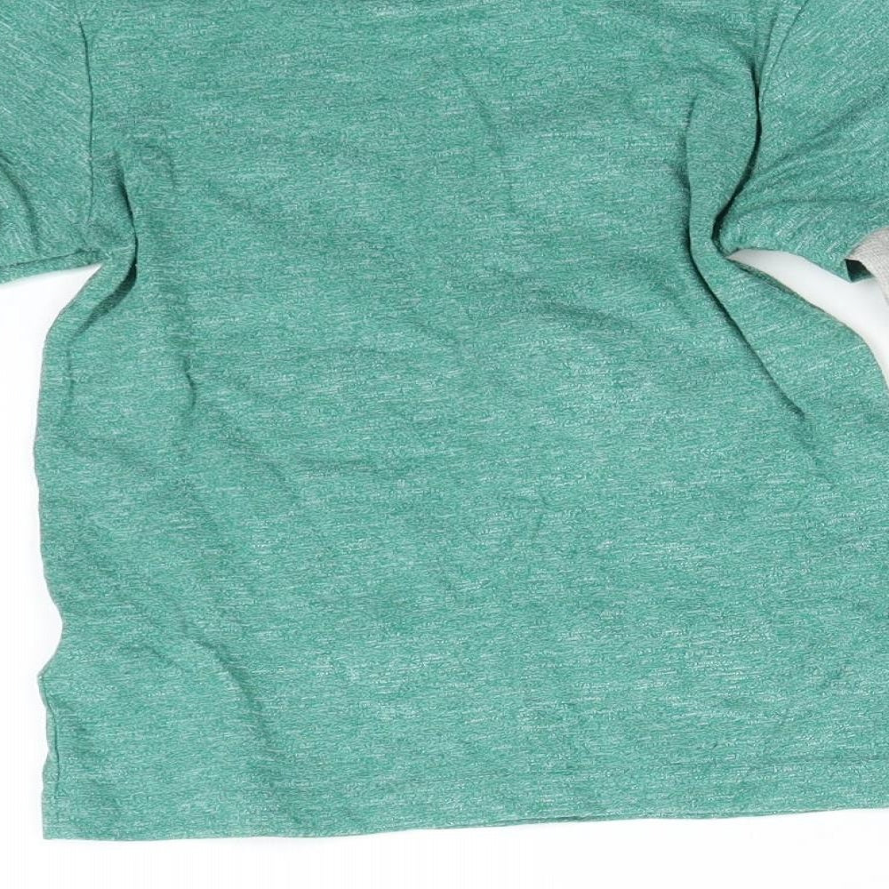 NEXT Boys Green   Basic T-Shirt Size 3 Years  - Christmas Snow Man