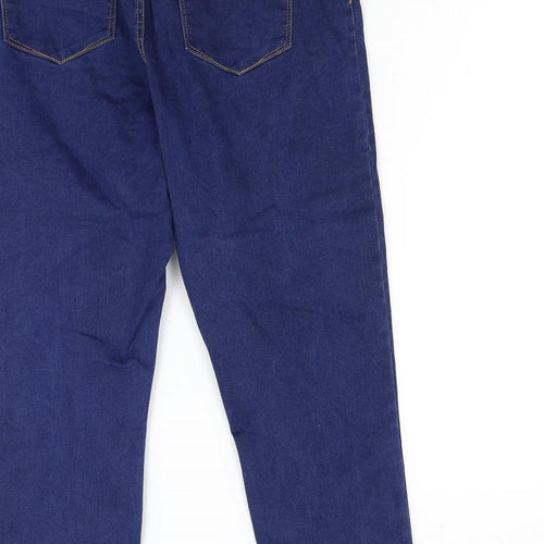Primark Womens Blue  Denim Straight Jeans Size 16 L24 in