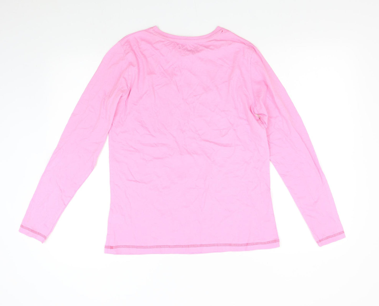 Studio Womens Pink Solid  Top Pyjama Top Size 8