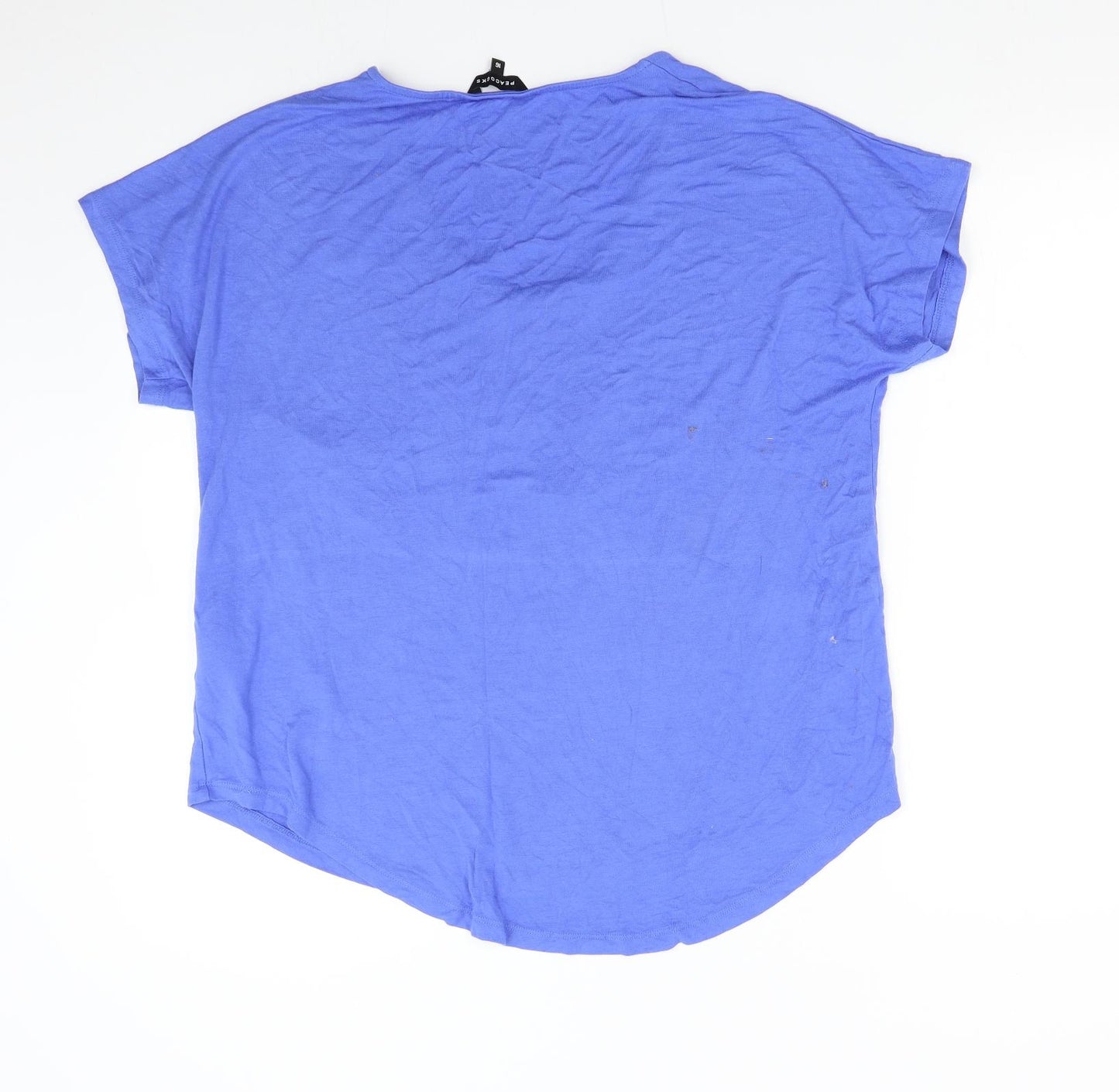 Peacocks Womens Blue   Basic T-Shirt Size 16