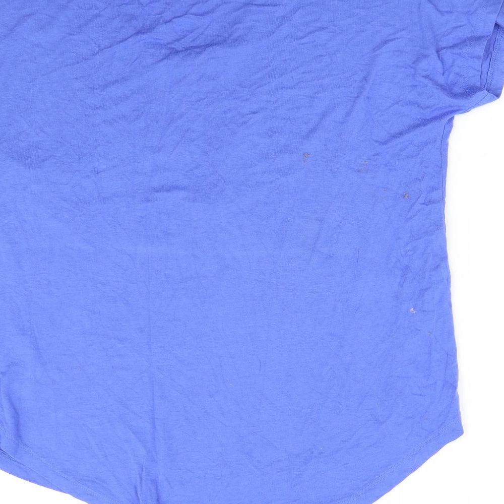 Peacocks Womens Blue   Basic T-Shirt Size 16