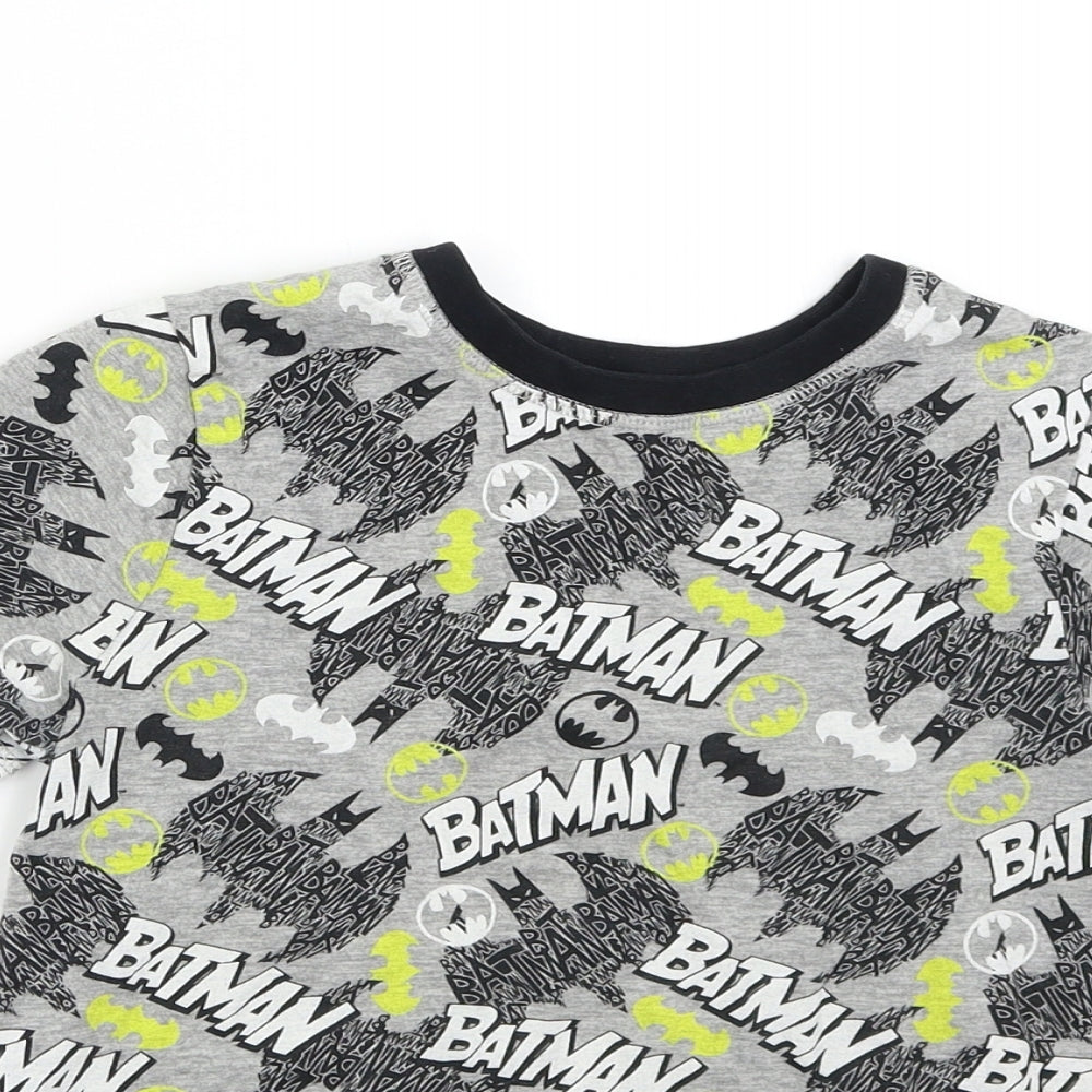 George Boys Grey   Basic T-Shirt Size 6-7 Years  - Bat-Man