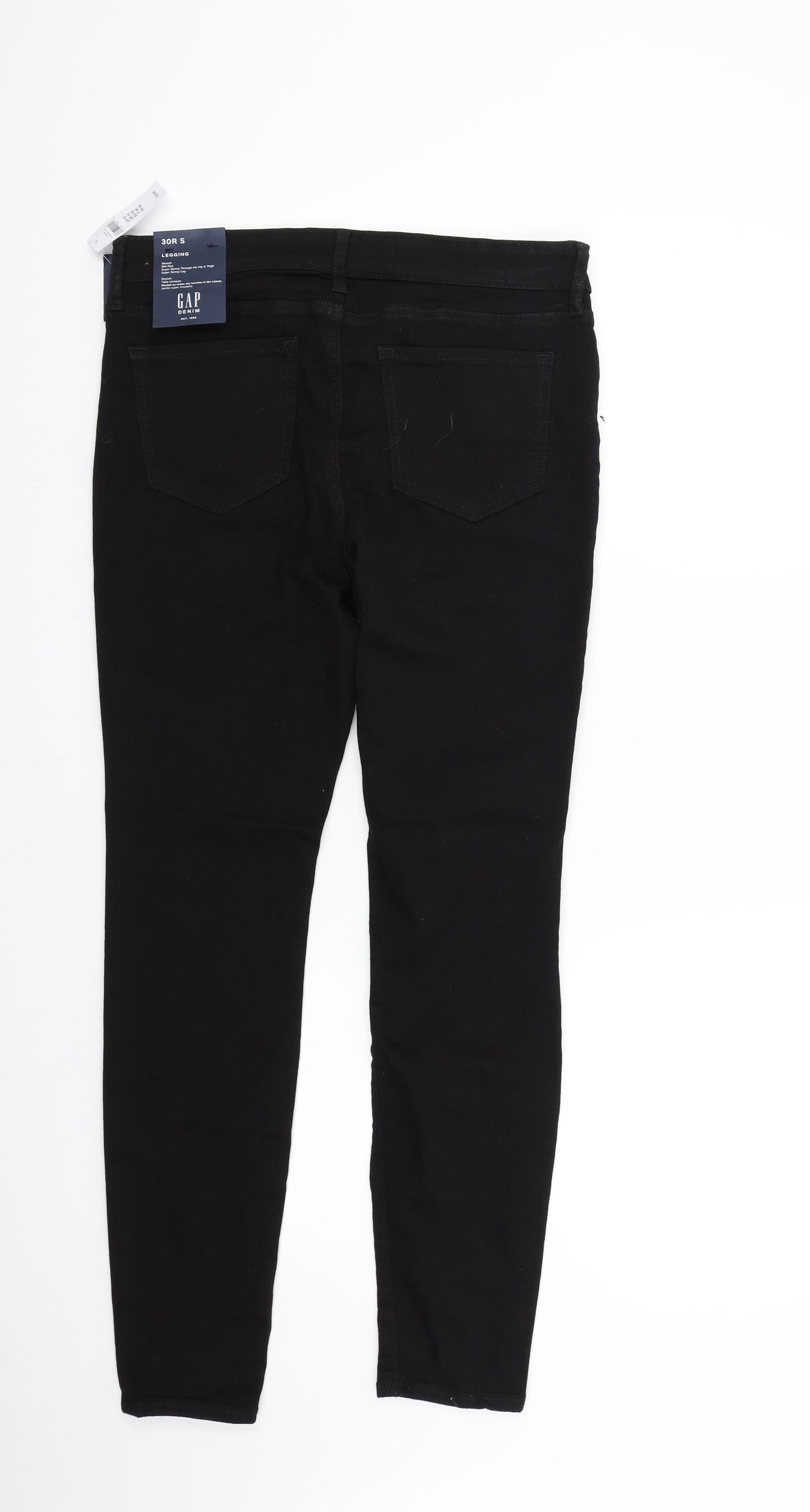Gap Womens Black  Denim Skinny Jeans Size 30 L28 in