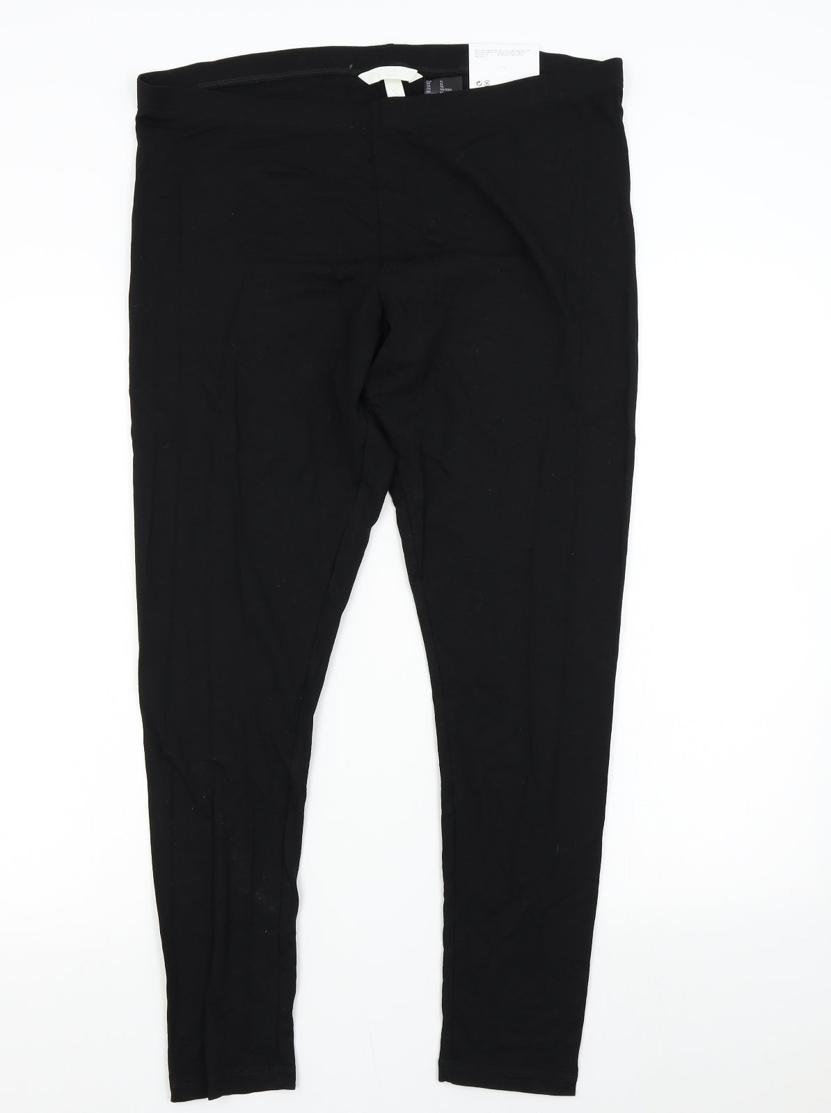 H&M Womens Black   Carrot Trousers Size XL L28 in