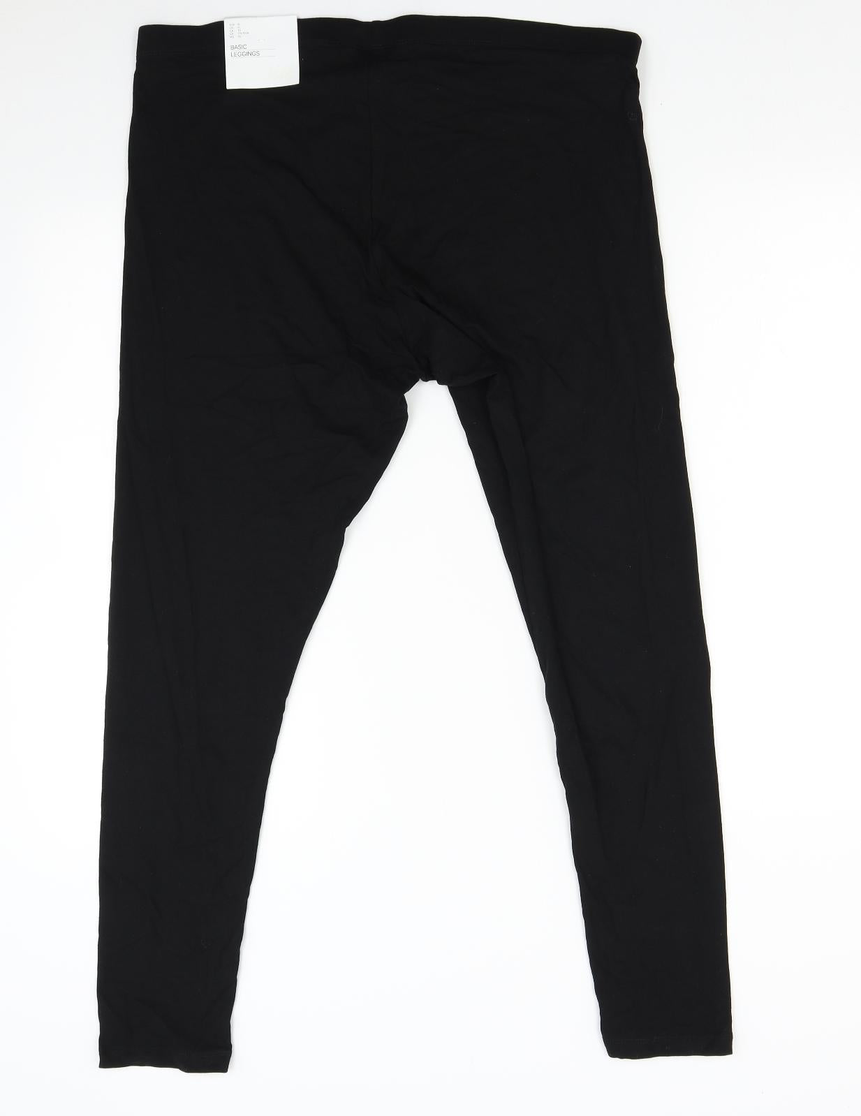 H&M Womens Black   Carrot Trousers Size XL L28 in