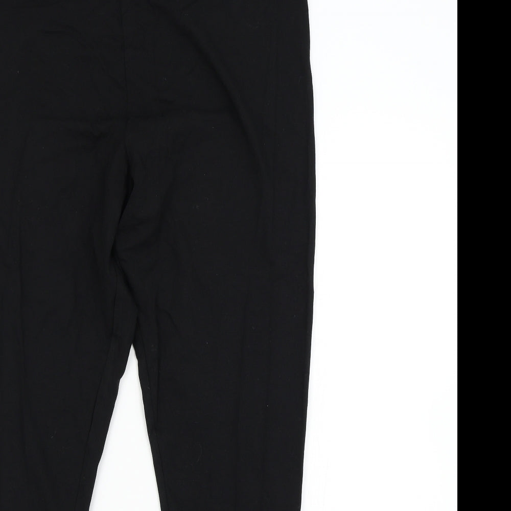 H&M Womens Black   Carrot Trousers Size XL L28 in