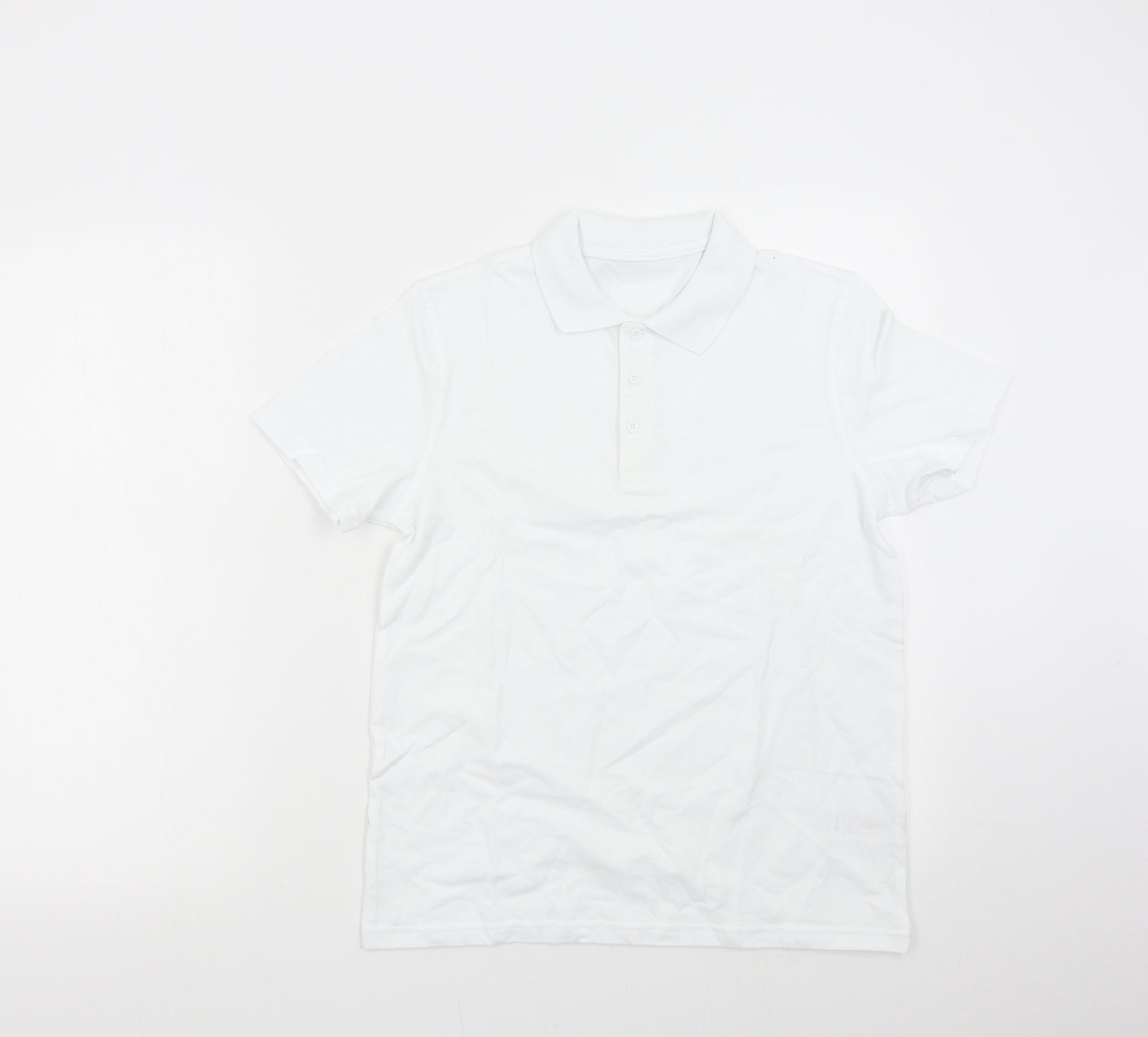 George Boys White   Basic Polo Size 11-12 Years