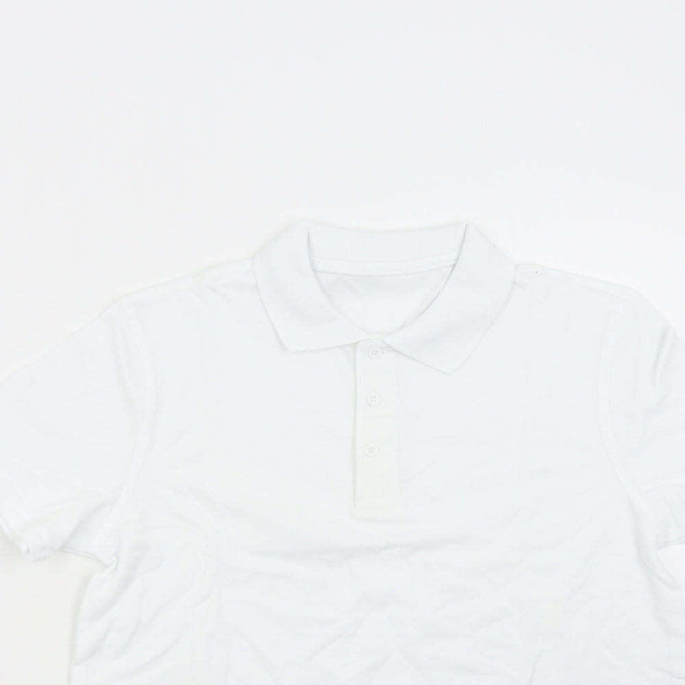 George Boys White   Basic Polo Size 11-12 Years