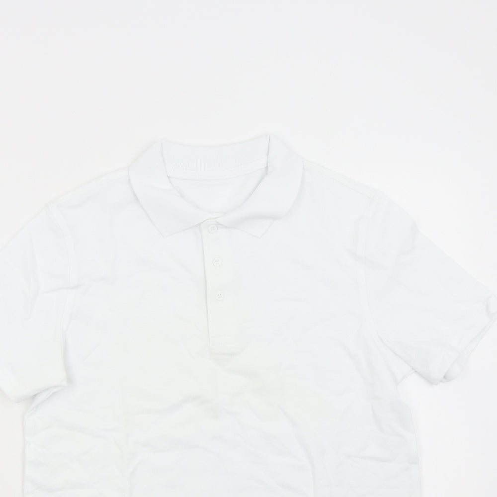 George Boys White   Basic Polo Size 11-12 Years