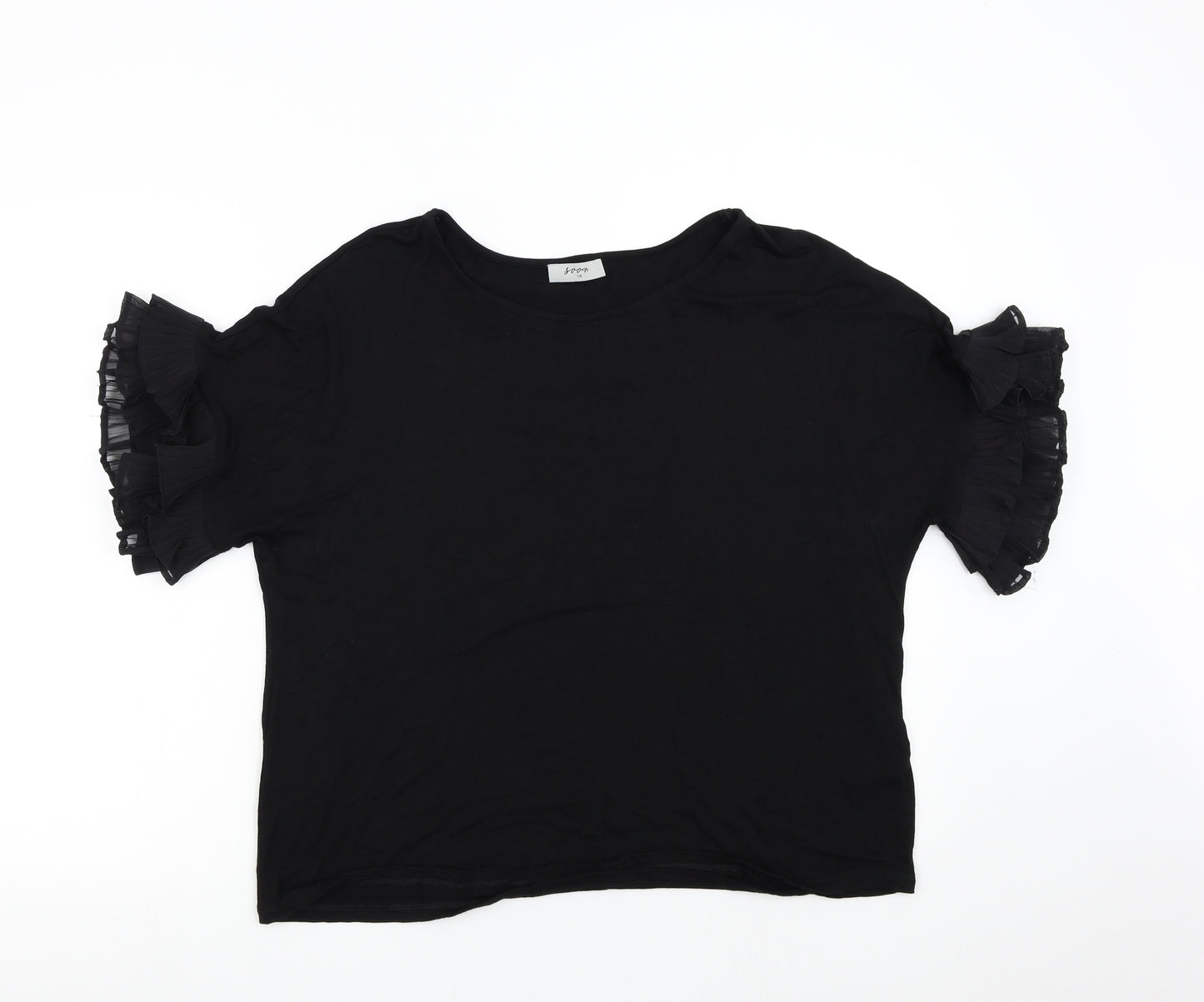 Matalan Womens Black   Basic T-Shirt Size 14