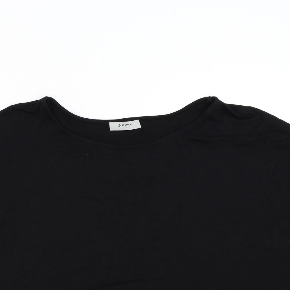 Matalan Womens Black   Basic T-Shirt Size 14