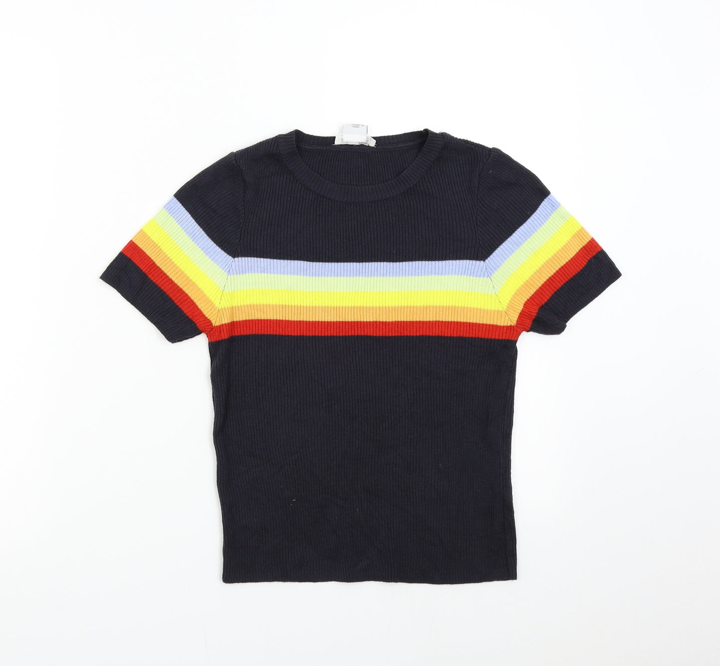 Cooperative Womens Multicoloured Striped Knit Pullover Jumper Size S
