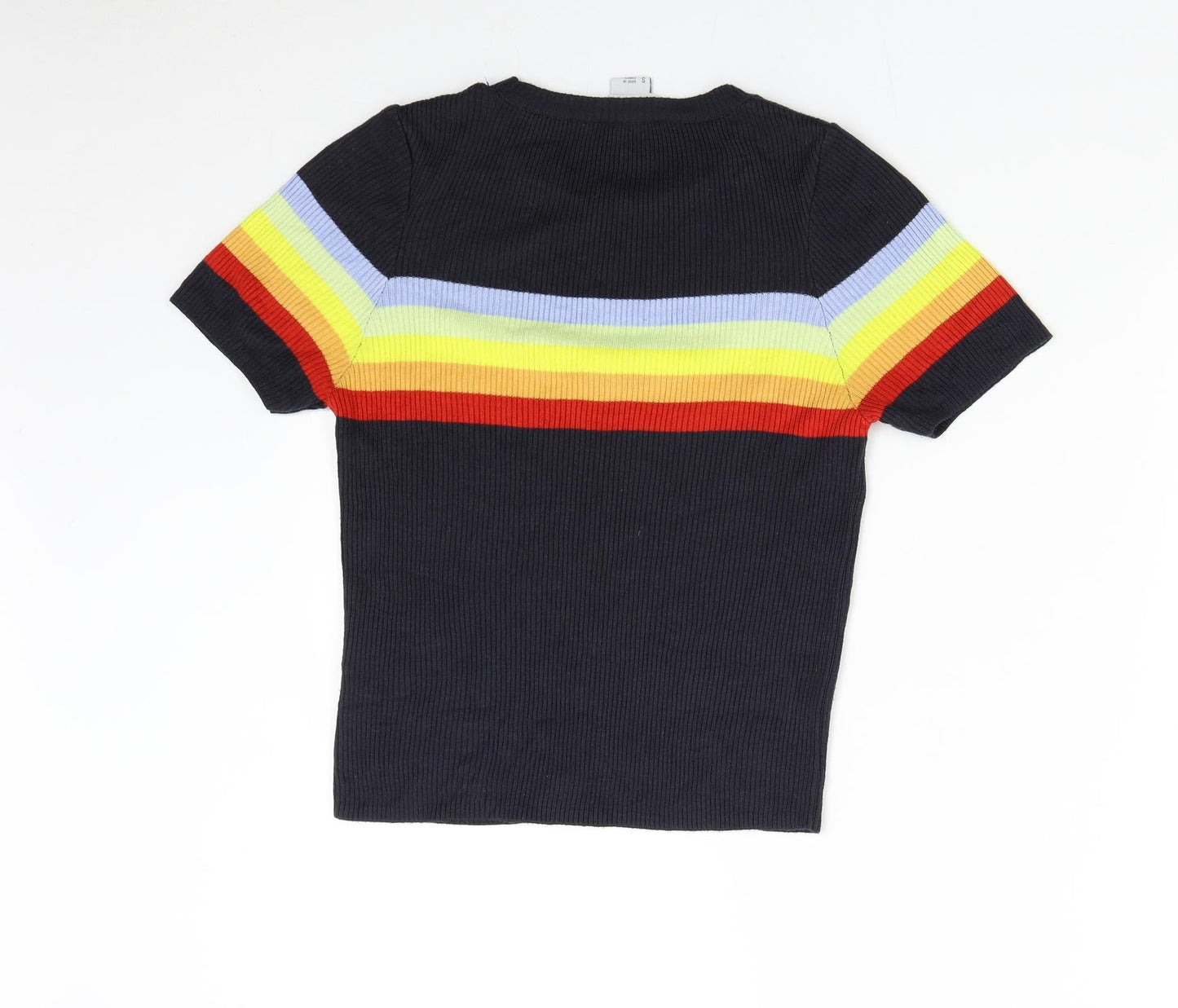 Cooperative Womens Multicoloured Striped Knit Pullover Jumper Size S