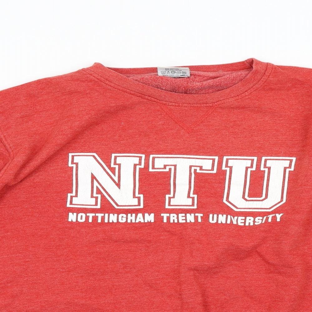 AWD Womens Red   Pullover Sweatshirt Size L