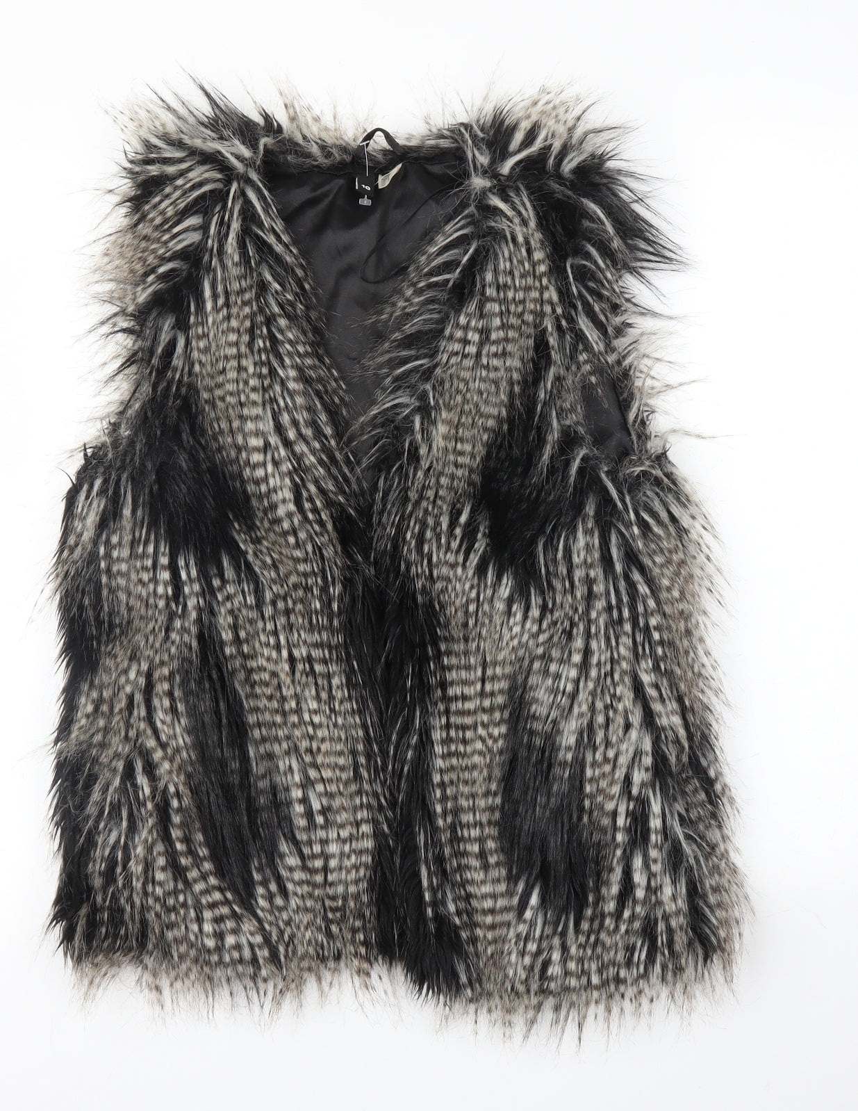 H&M Womens Grey   Gilet Coatigan Size 10